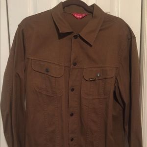 Supreme jean jacket beige